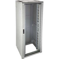 Environ CR800 42U Rack 800x1000mm Glass (F) No Door (R) B/Panels F/Mgmt Grey White